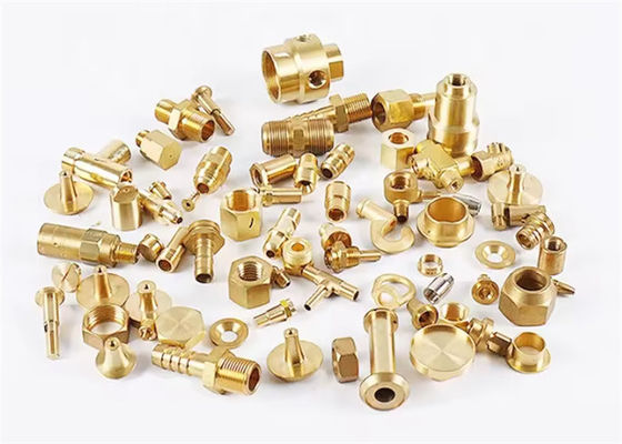 Componente di tornitura in ottone d'oro
