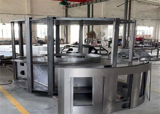 Processo di saldatura di lamiere di metallo industriale Piccole parti metalliche tagliate al laser