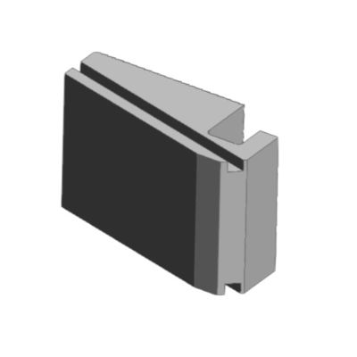 Pinza 005 E1 con metodo di lavorazione CNC e 88,0x56,0x39,0 mm