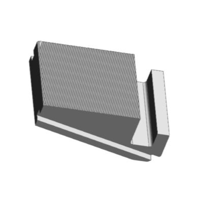 Pinza 005 E1 con metodo di lavorazione CNC e 88,0x56,0x39,0 mm