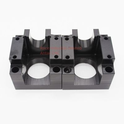 Parti di lavorazione CNC personalizzate di alta precisione professionale con superficie anodizzata di spruzzo di polvere