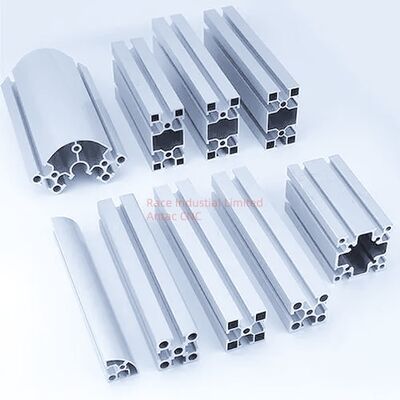 Profili di estrusione di alluminio di finitura sabbiata con dimensioni personalizzate e campioni gratuiti per uso architettonico e industriale