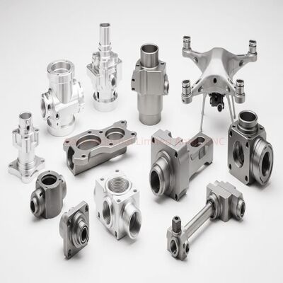 Parti di precisione lavorate a CNC con rugosità superficiale di 0,03 e finitura anodizzata in dimensioni personalizzate