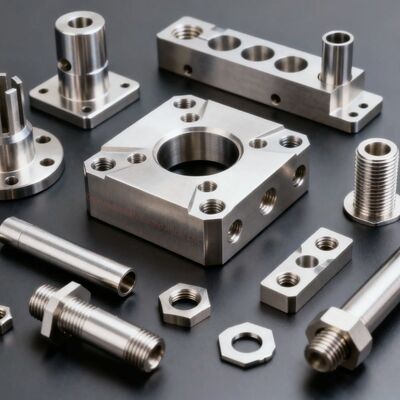 Durezza secondo il materiale parti di lavorazione CNC in lega di alluminio Numero di serie FLC-1 parti metalliche di precisione per apparecchiature di automazione