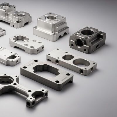 Durezza secondo il materiale parti di lavorazione CNC in lega di alluminio Numero di serie FLC-1 parti metalliche di precisione per apparecchiature di automazione